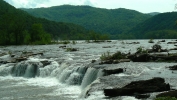 PICTURES/Sandstone Falls - New River Gorge/t_First Falls With Stick2.JPG